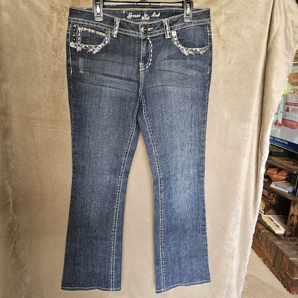 Grace in LA Women's Blue Jeans